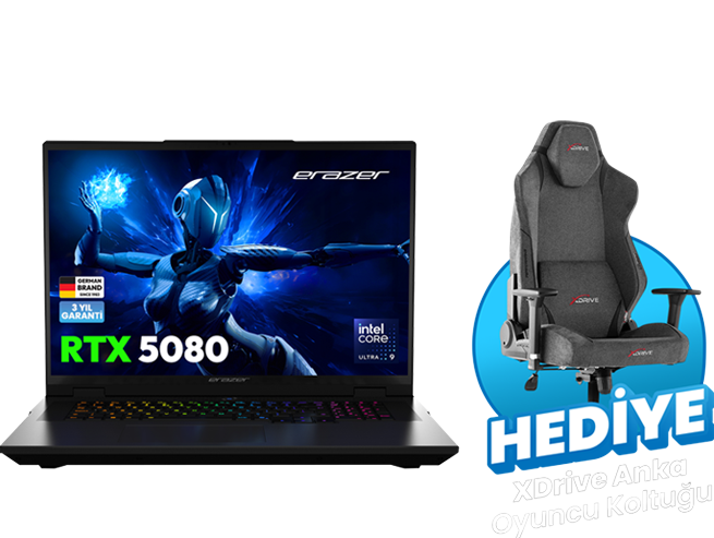 ERAZER Beast 16 X1 MD62732 Intel Ultra 9 275HX 32GB RAM 2TB SSD RTX5090
                            16 300Hz QHD+ W11H Oyuncu Laptop